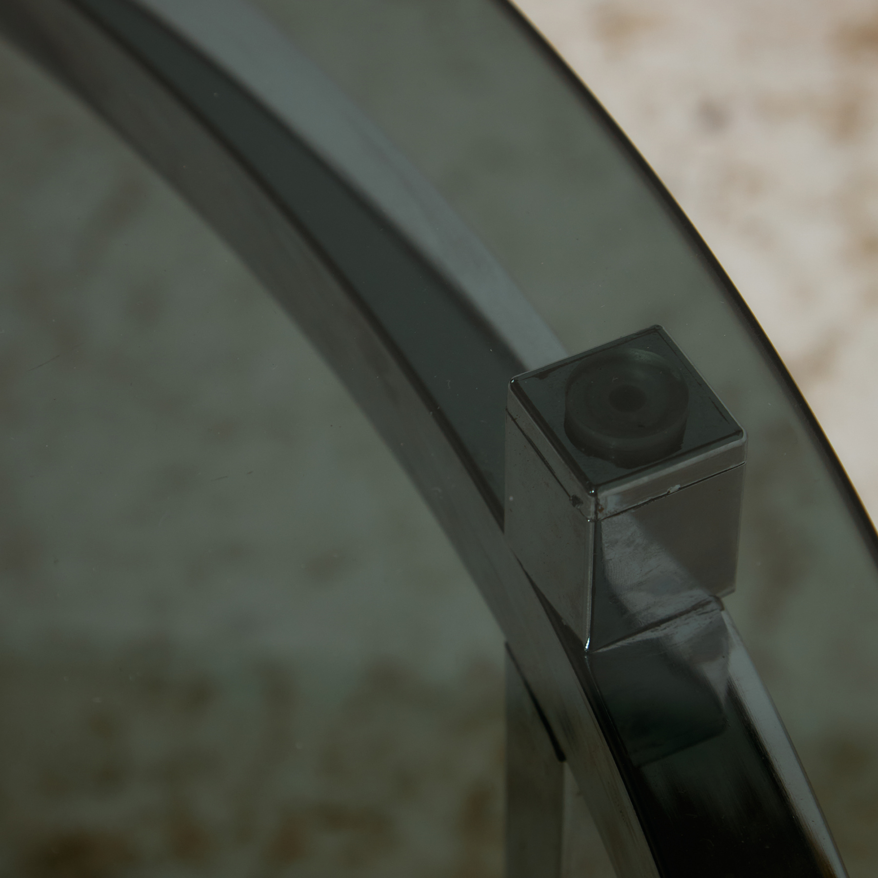 Chrome and glass coffee table - Image 14