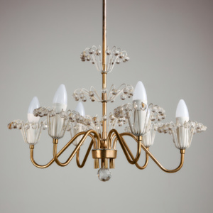 Fontaine chandelier by Emil Stejnar for Rupert Nikoll