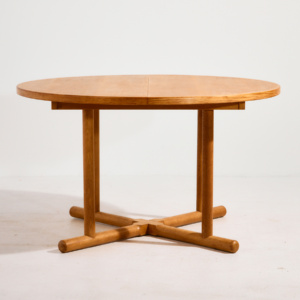 Restored oak dining table by Kurt Østervig for Jason Møbler