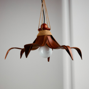 Coconut leaves chandelier