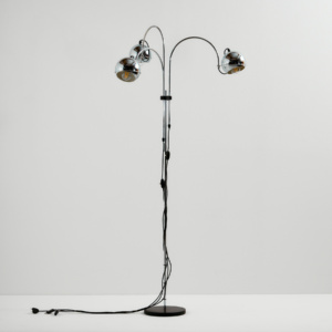 Chrome floor lamp