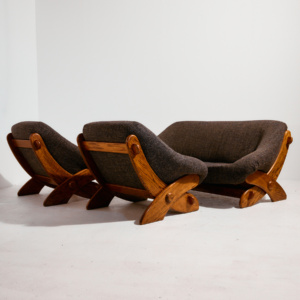 Upholstered sofa set, Set of 3