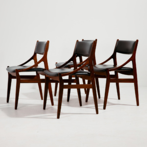Rosewood dining chair by Vestervig Eriksen for Brdr. Tromborg, Set of 4
