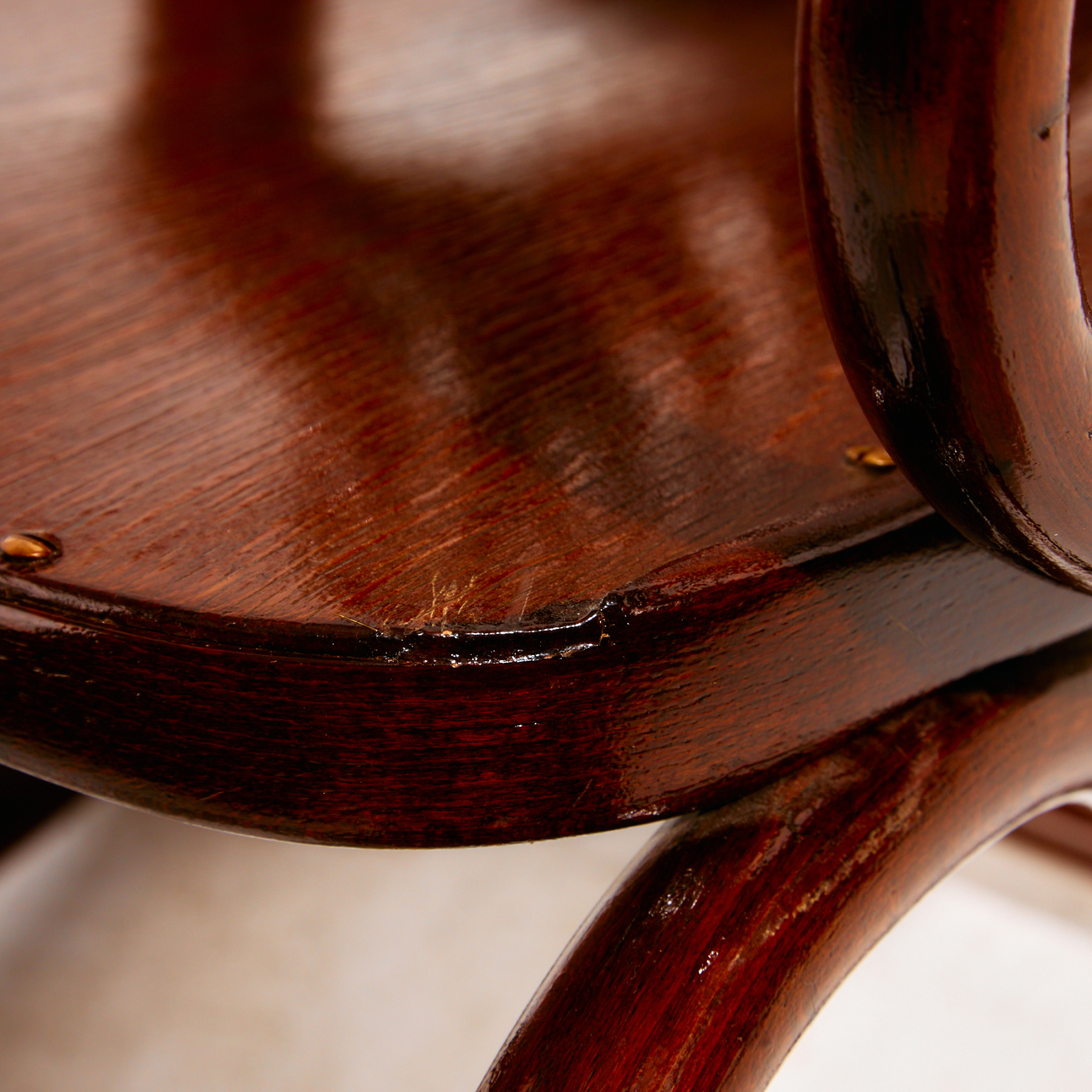 Gustav Siegel felújított bükk hintaszék - Image 16