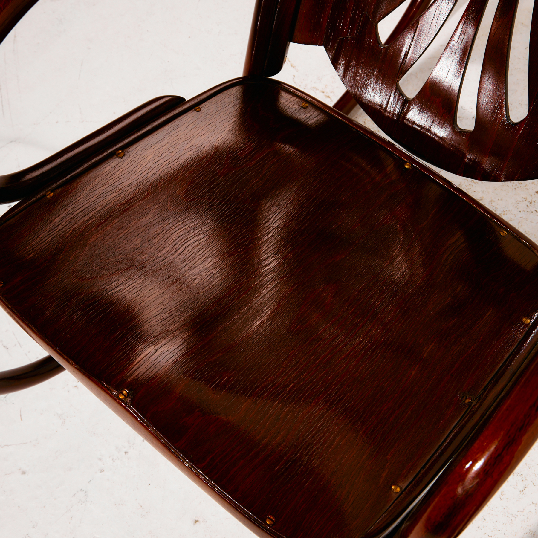 Gustav Siegel felújított bükk hintaszék - Image 21