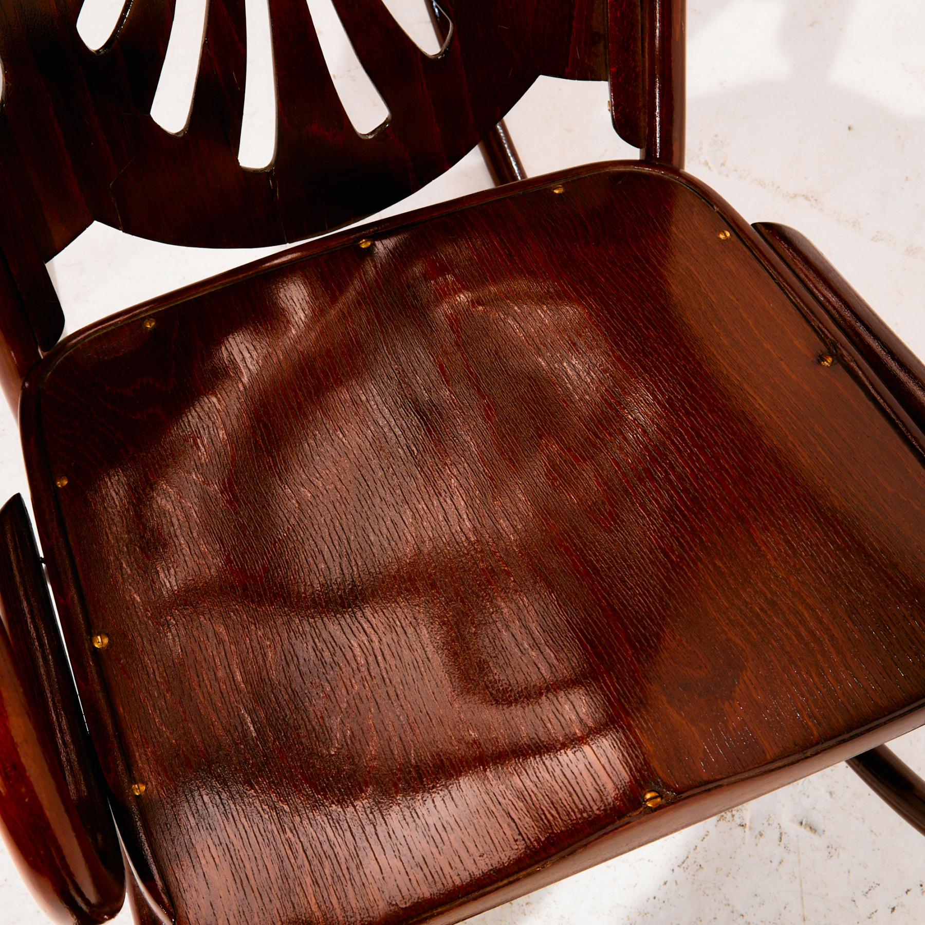 Gustav Siegel felújított bükk hintaszék - Image 24