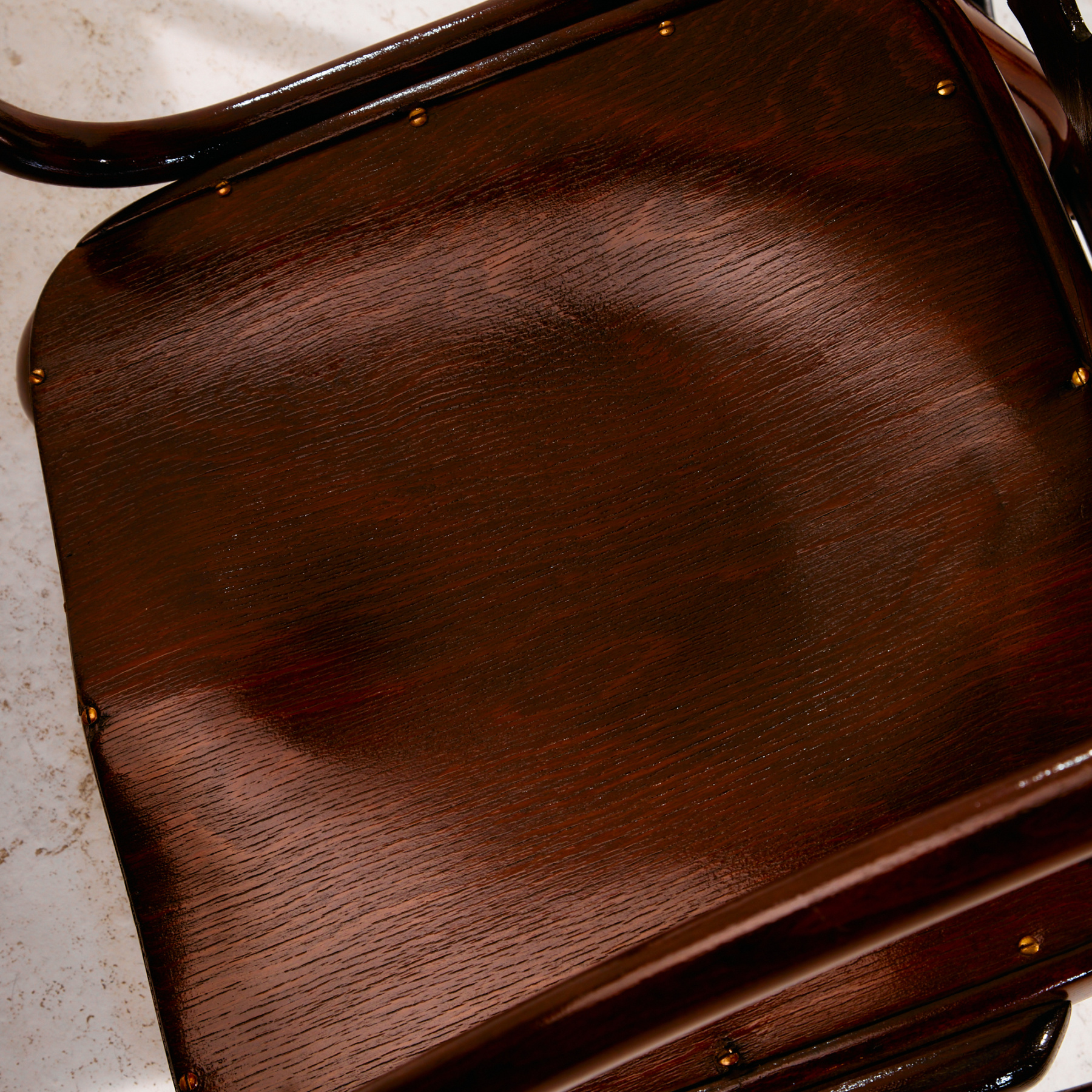 Gustav Siegel felújított bükk hintaszék - Image 9