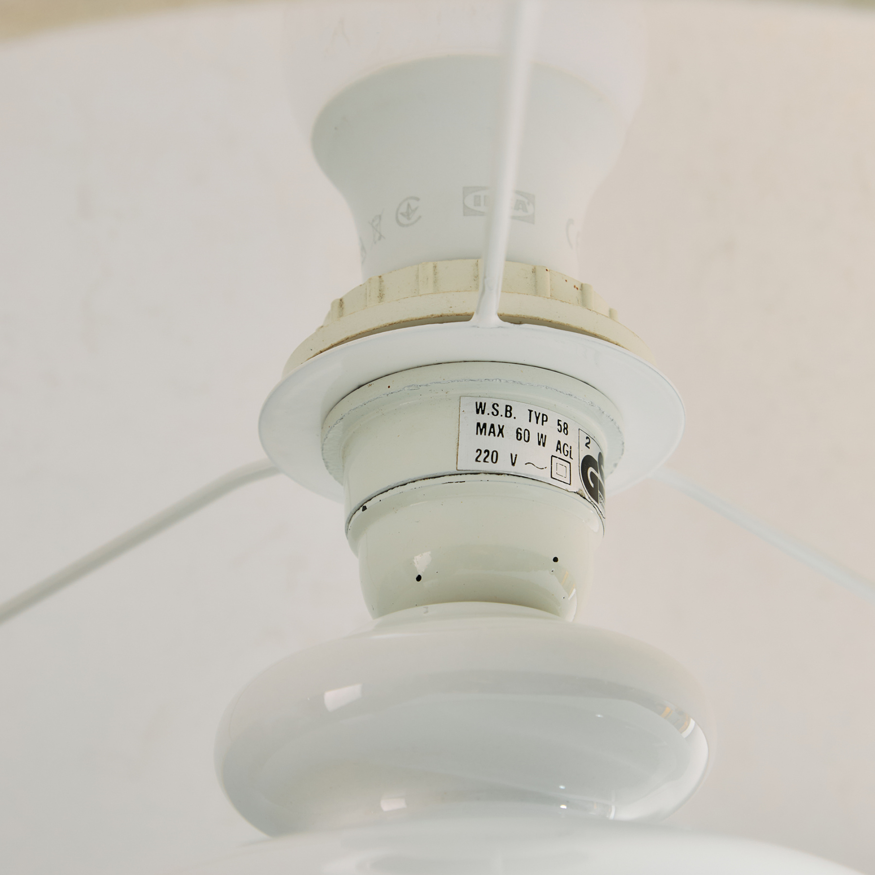 Német kerámia asztali lámpa, 2 darabos szett - Image 8