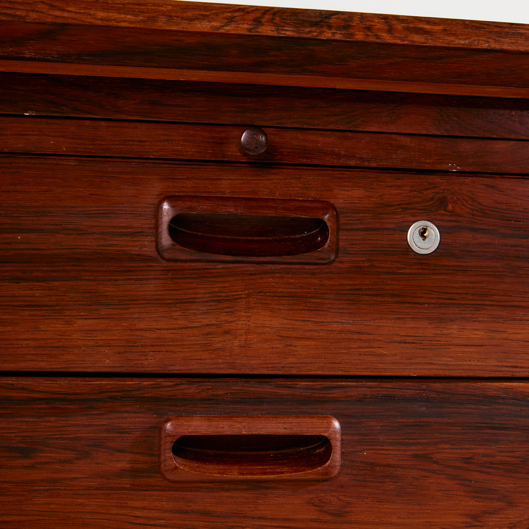 Arne Vodder Modell 207 rózsafa íróasztal - Image 19