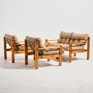 Upholstered sofa set, Set of 3