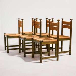 Odessa dining chair by Ilse Töyrylä for Asko, Set of 6