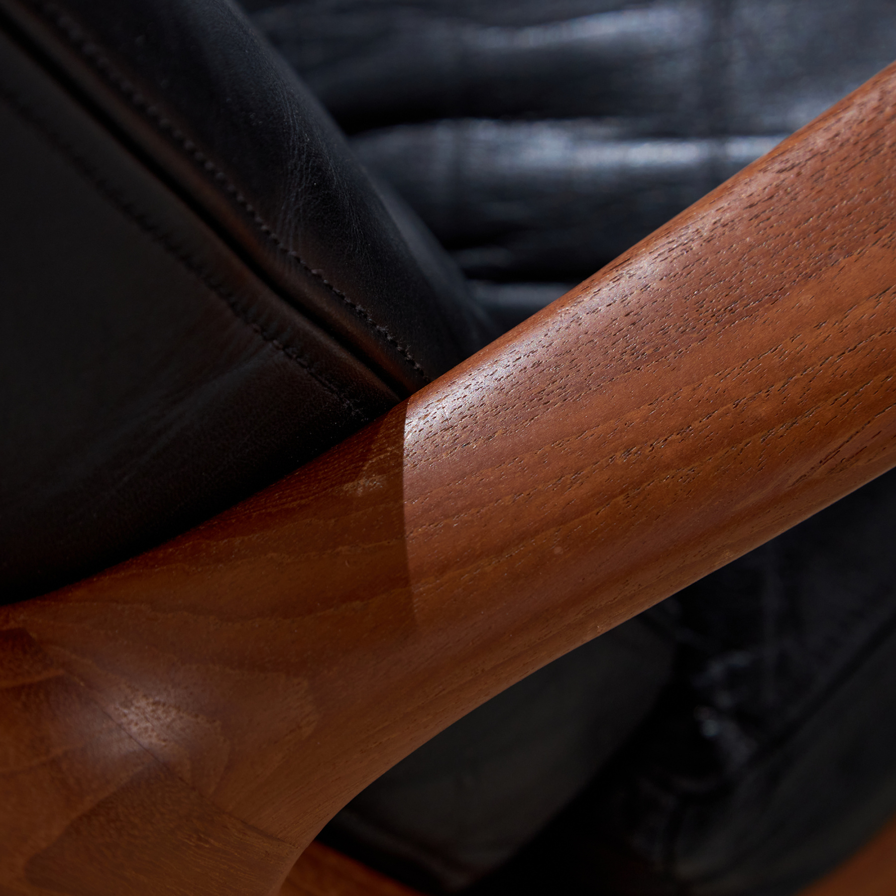 Senator leather sofa set by Ole Wanscher for France & Søn, Set of 3 - Image 13