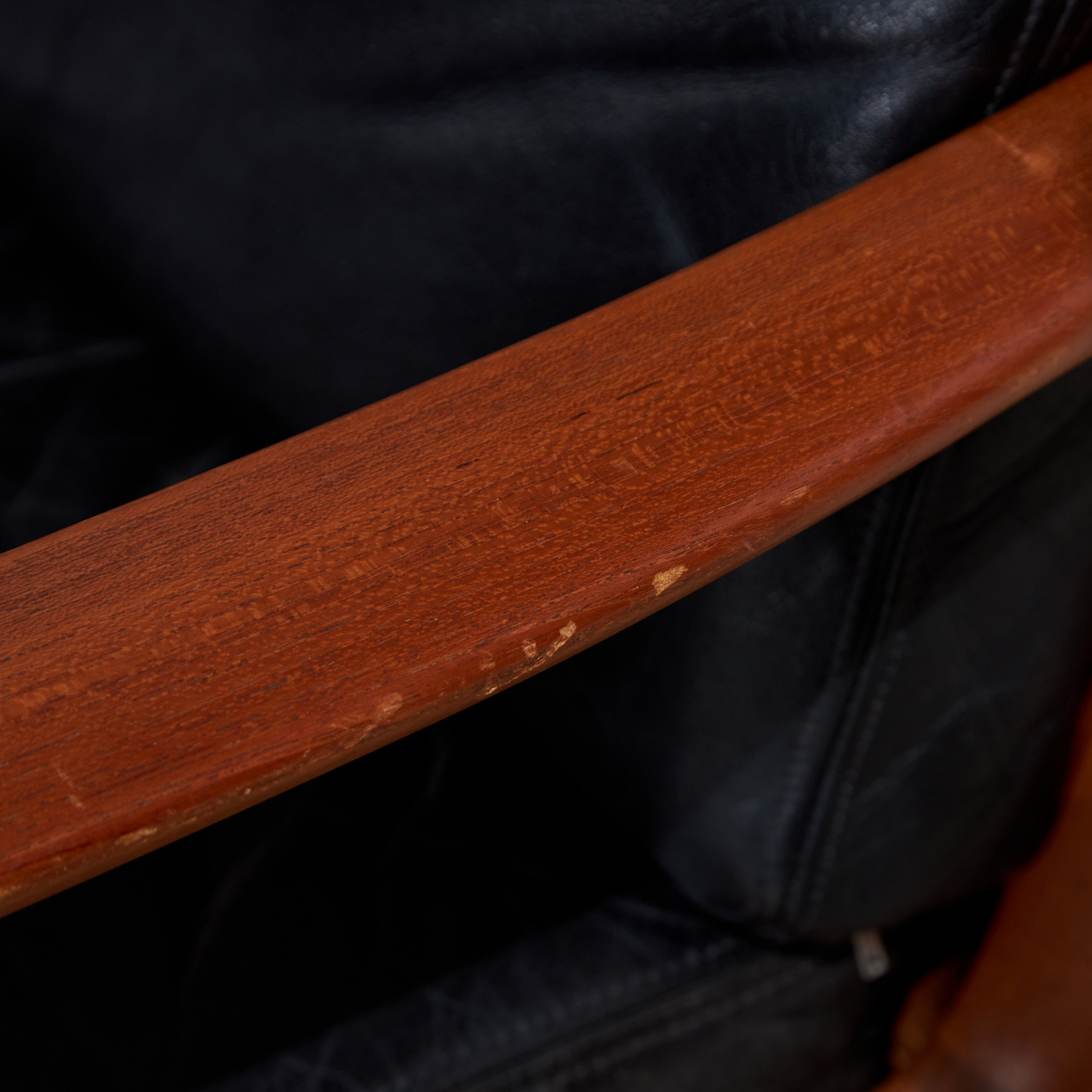 Senator leather sofa set by Ole Wanscher for France & Søn, Set of 3 - Image 19