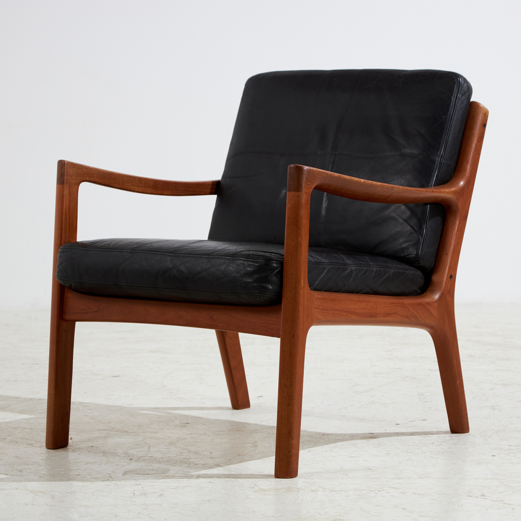 Senator leather sofa set by Ole Wanscher for France & Søn, Set of 3 - Image 33