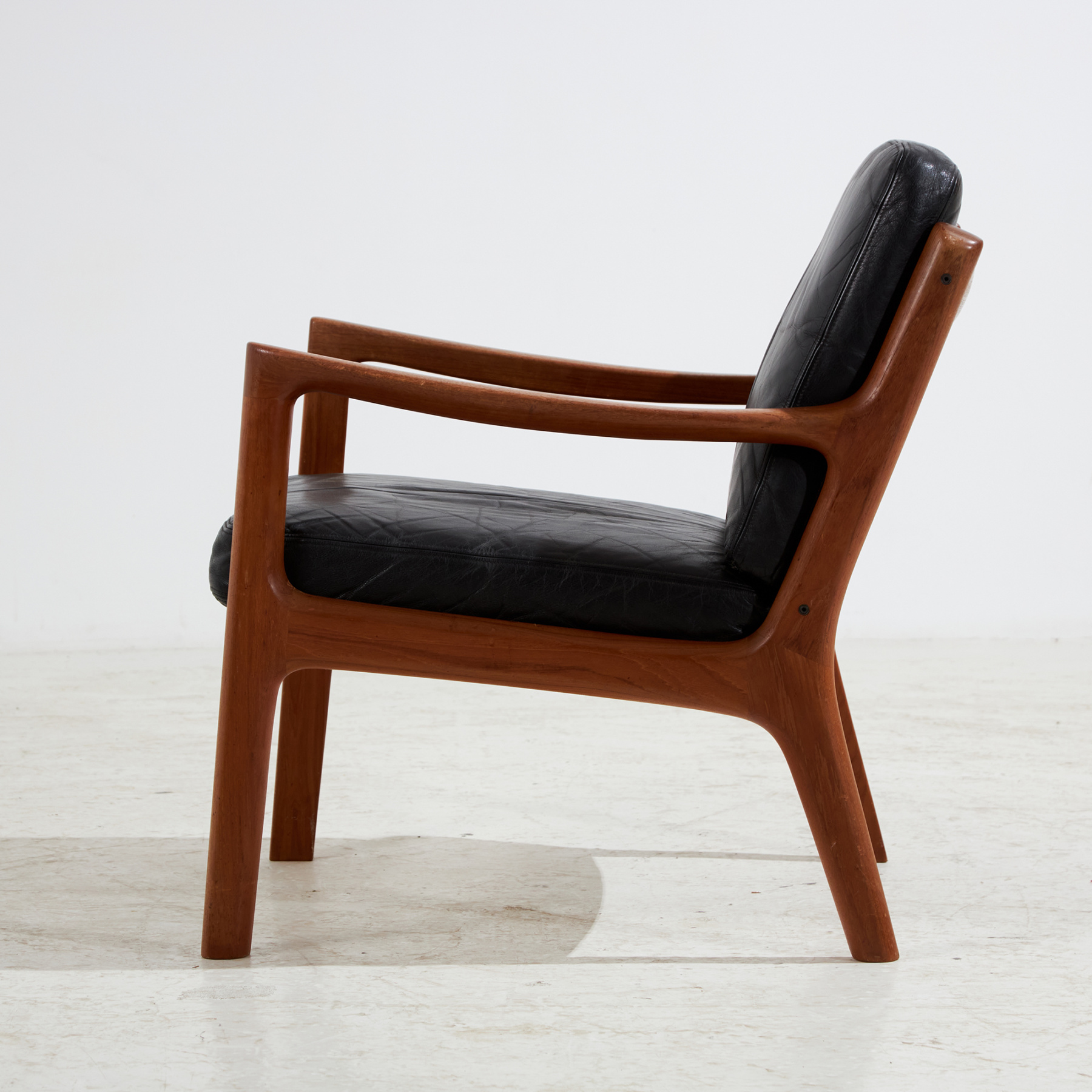 Senator leather sofa set by Ole Wanscher for France & Søn, Set of 3 - Image 35