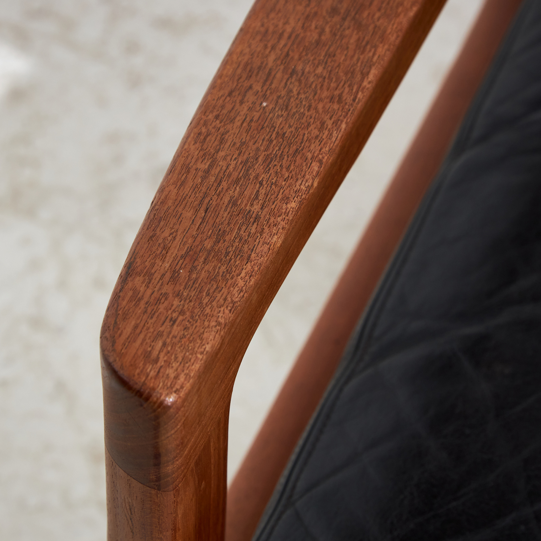 Senator leather sofa set by Ole Wanscher for France & Søn, Set of 3 - Image 37