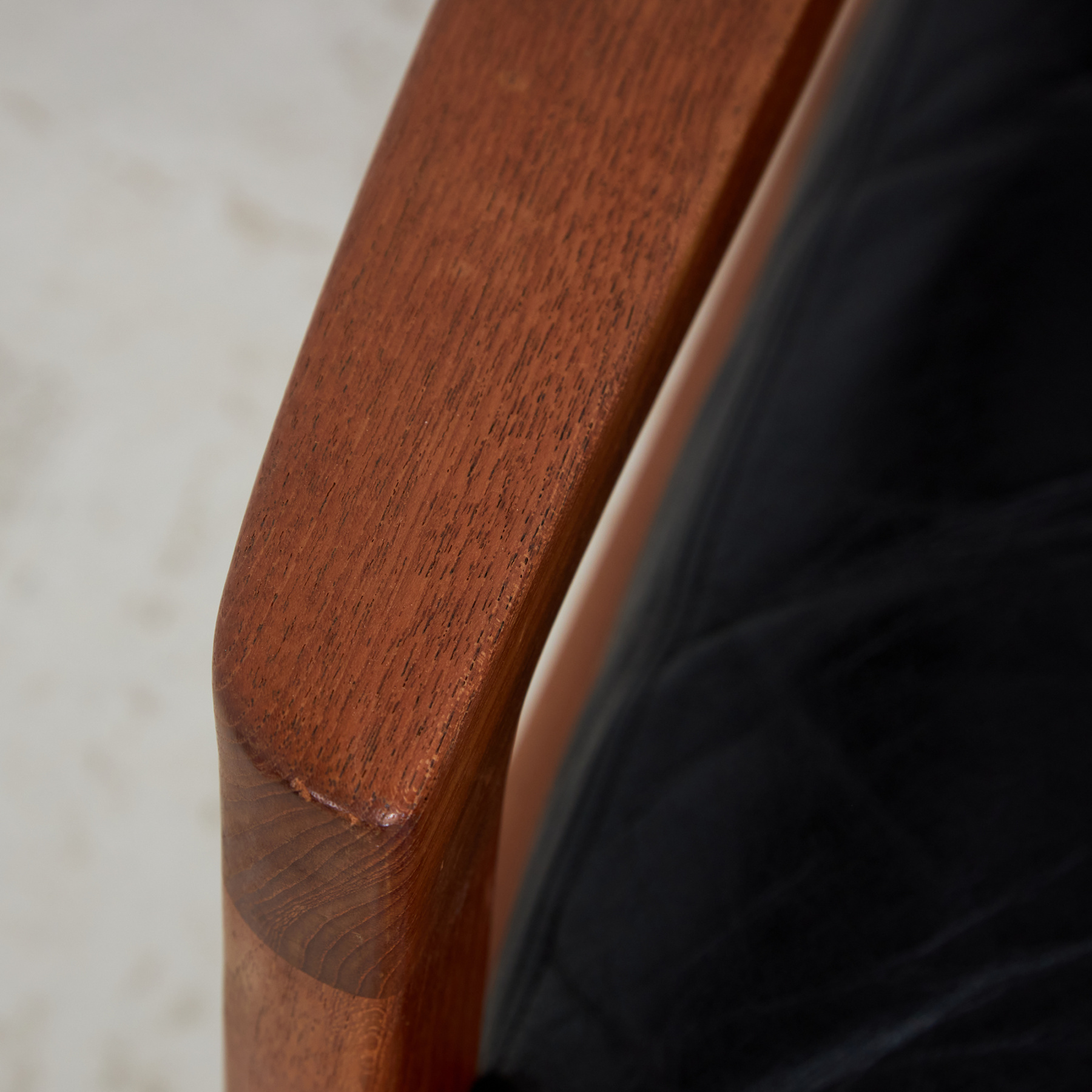 Senator leather sofa set by Ole Wanscher for France & Søn, Set of 3 - Image 5