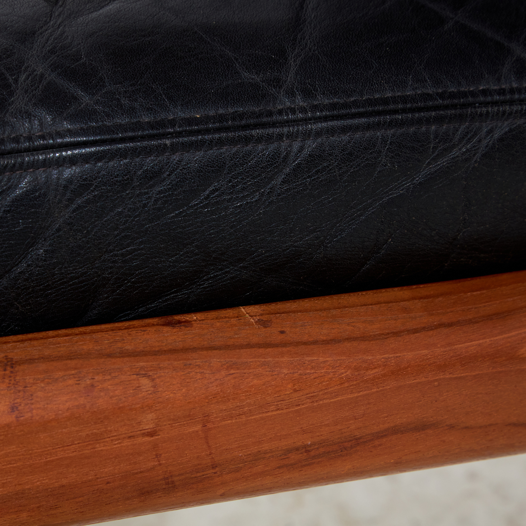 Senator leather sofa set by Ole Wanscher for France & Søn, Set of 3 - Image 44