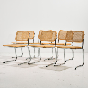 Italian tubular chair, Set of 6