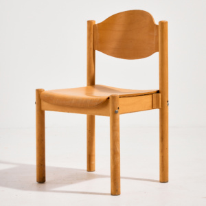 Stackable oak chair