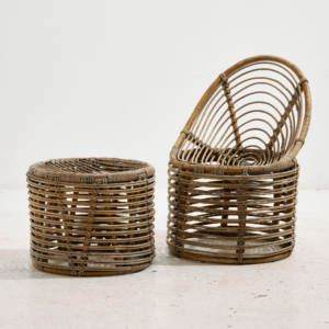 Bambusz és rattan szett, 2 darabos szett