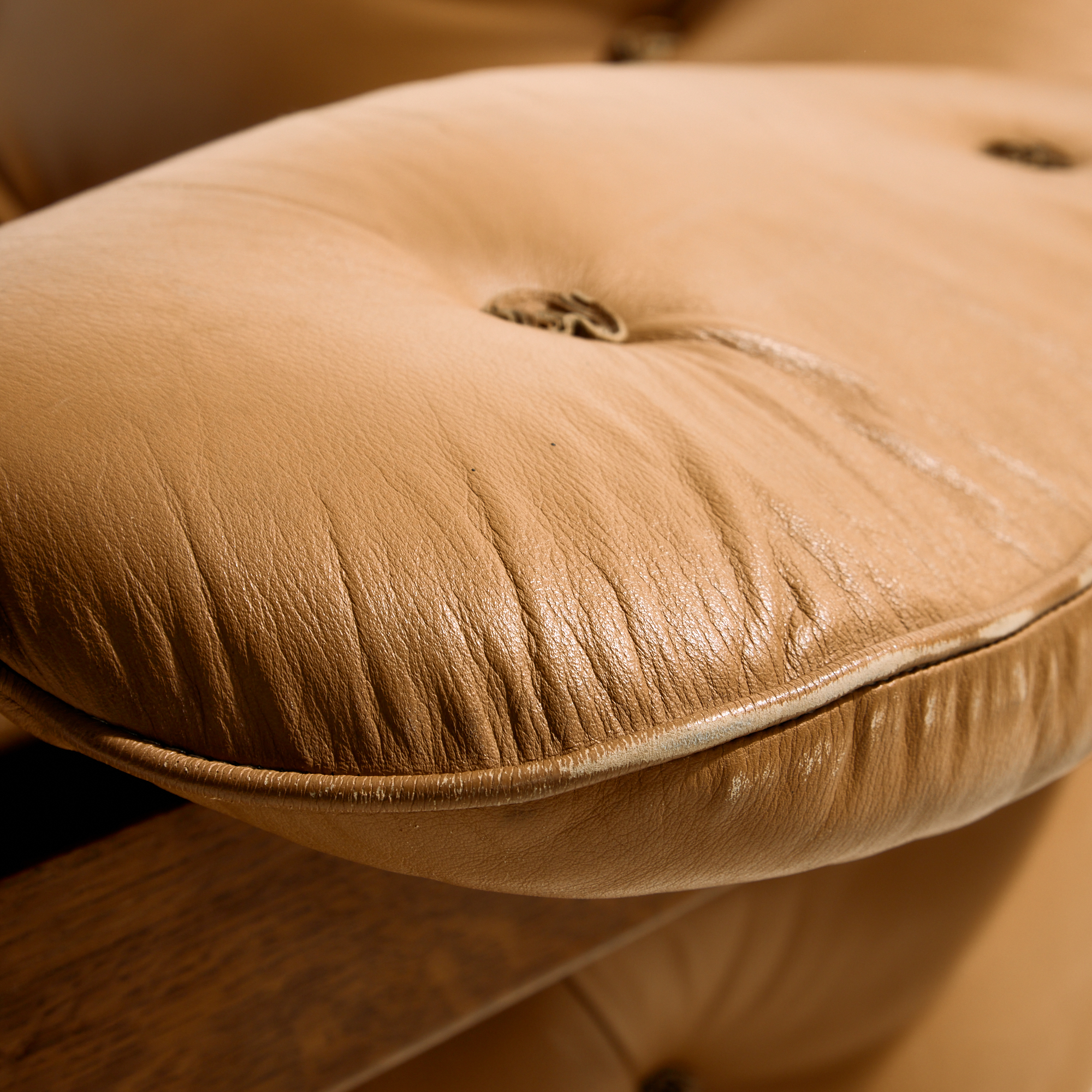 Hungarian leather sofa set by Ipoly Furniture Factory, Set of 2 - Image 16