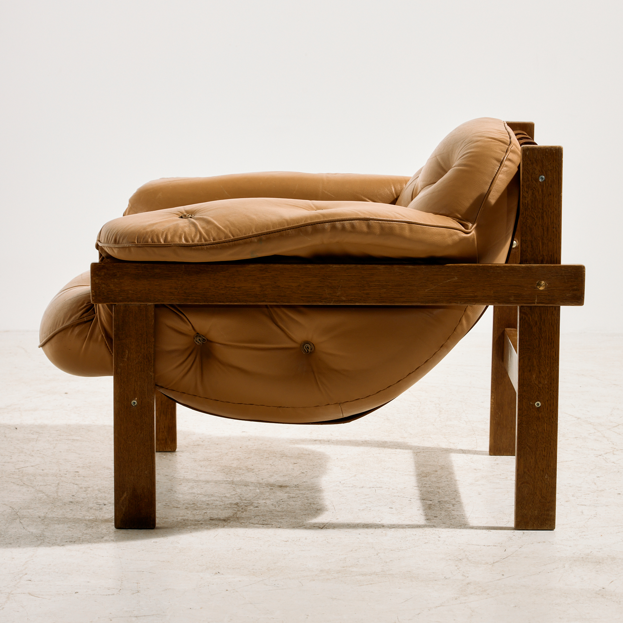 Hungarian leather sofa set by Ipoly Furniture Factory, Set of 2 - Image 20