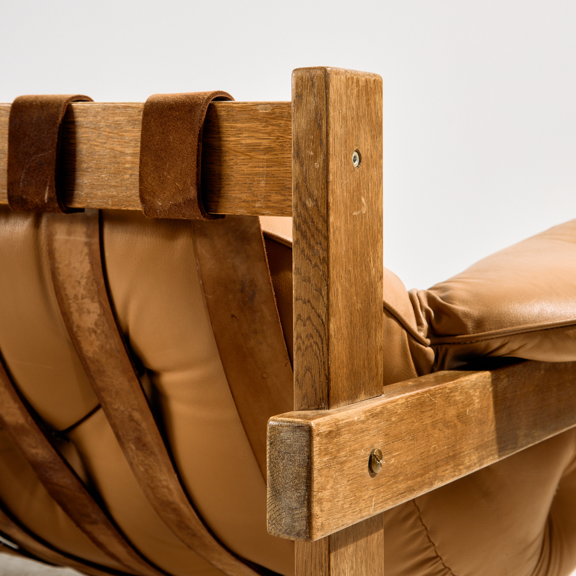 Hungarian leather sofa set by Ipoly Furniture Factory, Set of 2 - Image 4