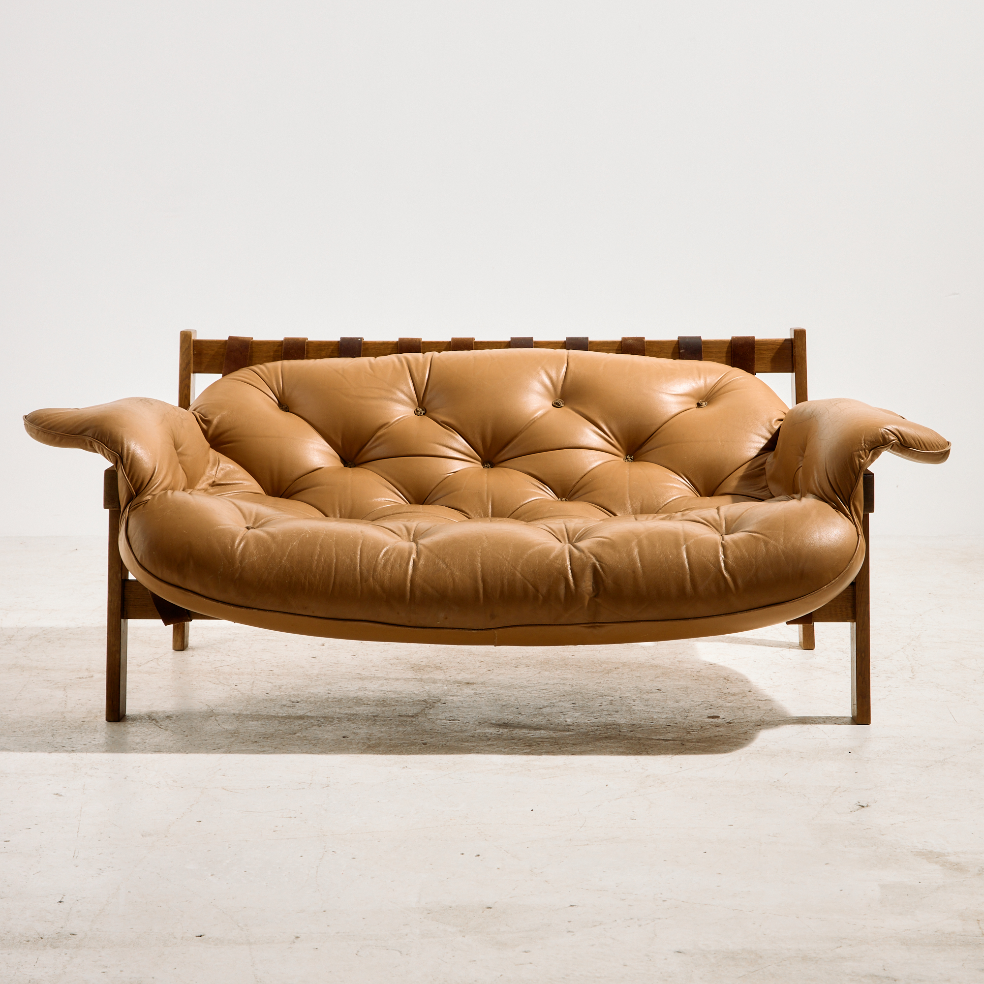 Hungarian leather sofa set by Ipoly Furniture Factory, Set of 2 - Image 10