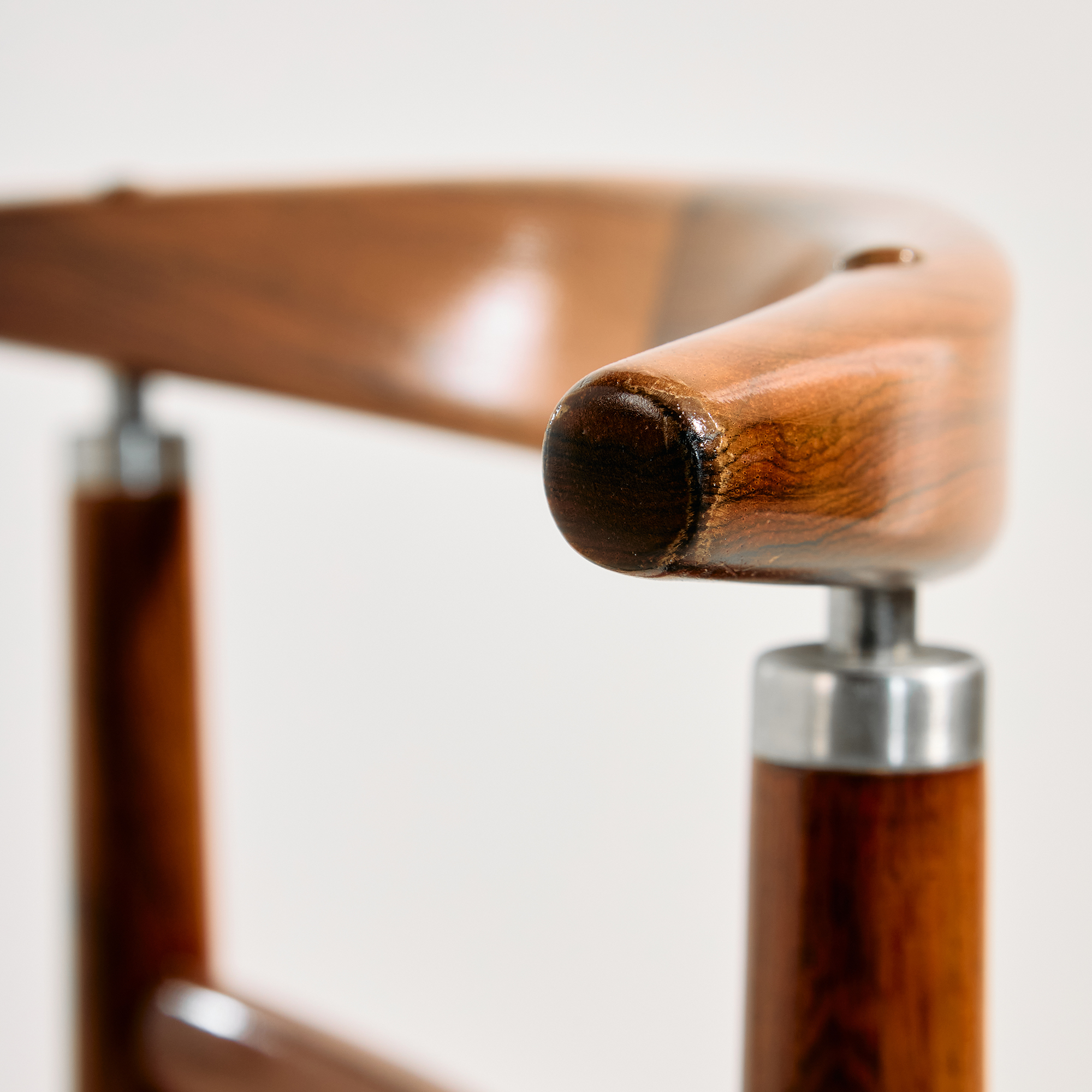 Helge Sibast és Børge Rammerskov Modell 465 felújított rózsafa étkezőszék, 6 darabos szett - Image 16