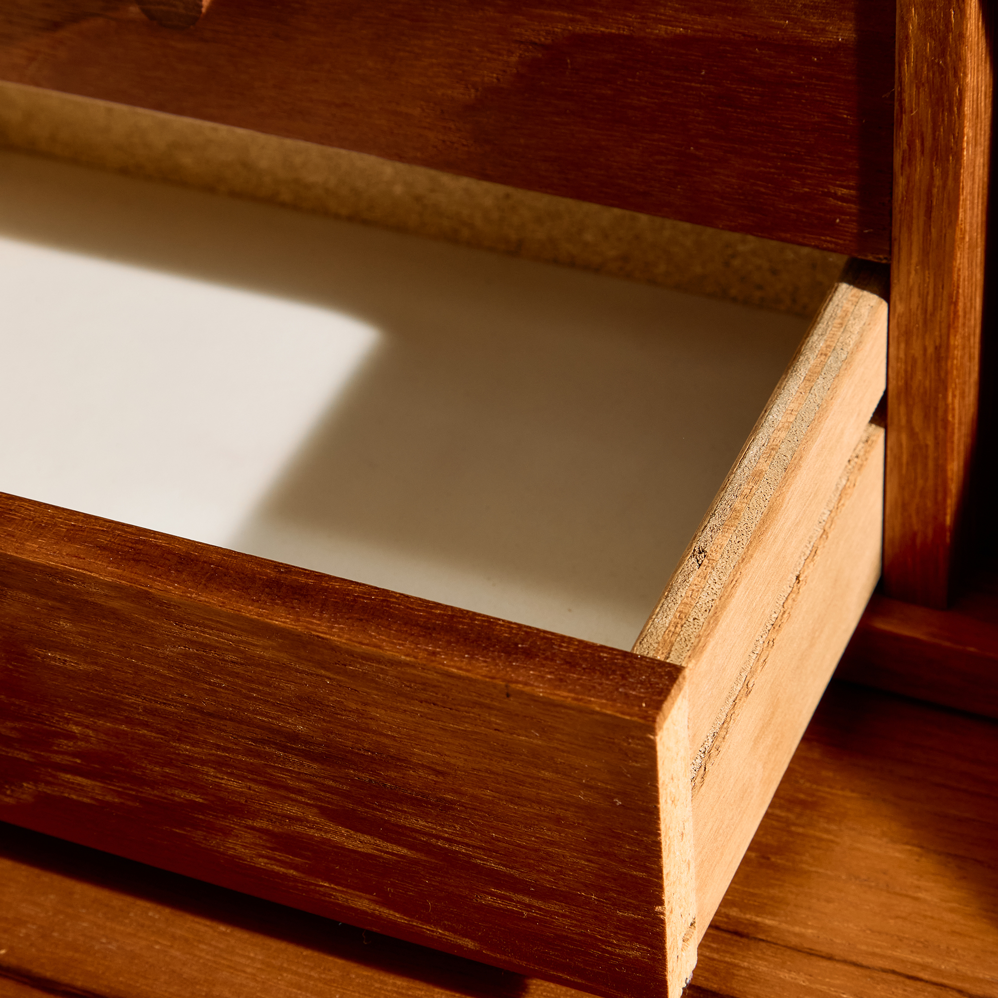 Restored teak bureau desk - Image 6