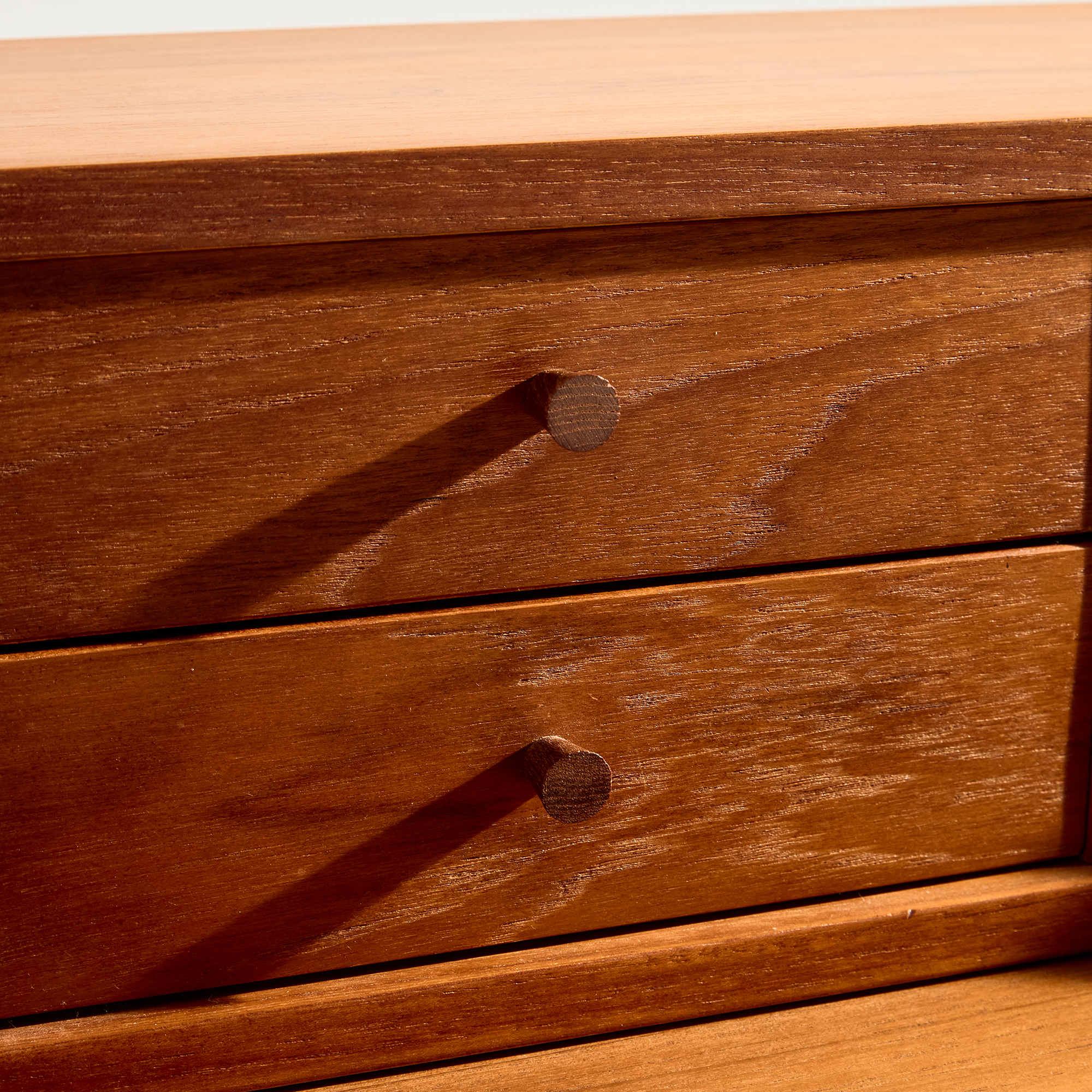 Restored teak bureau desk - Image 7