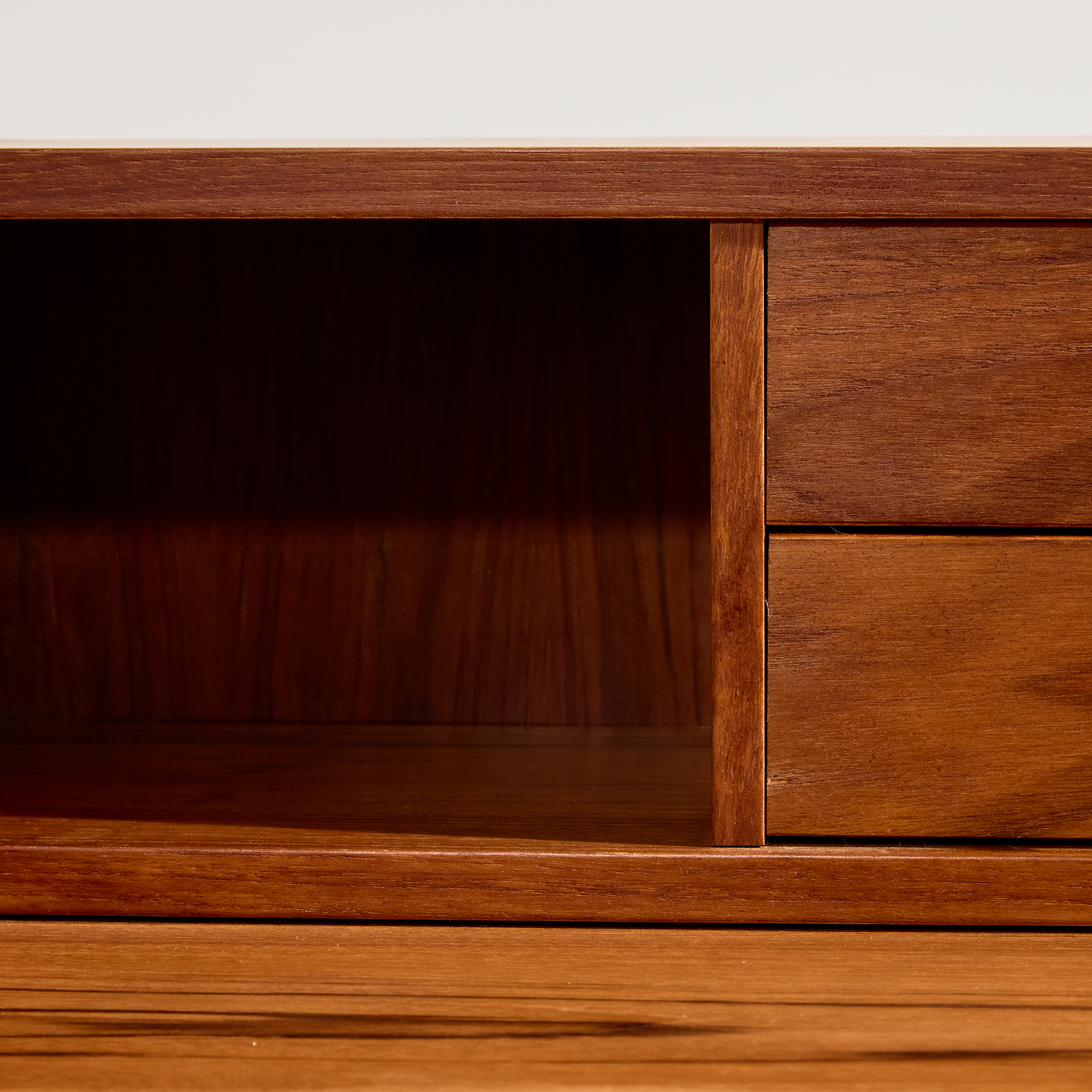 Restored teak bureau desk - Image 9