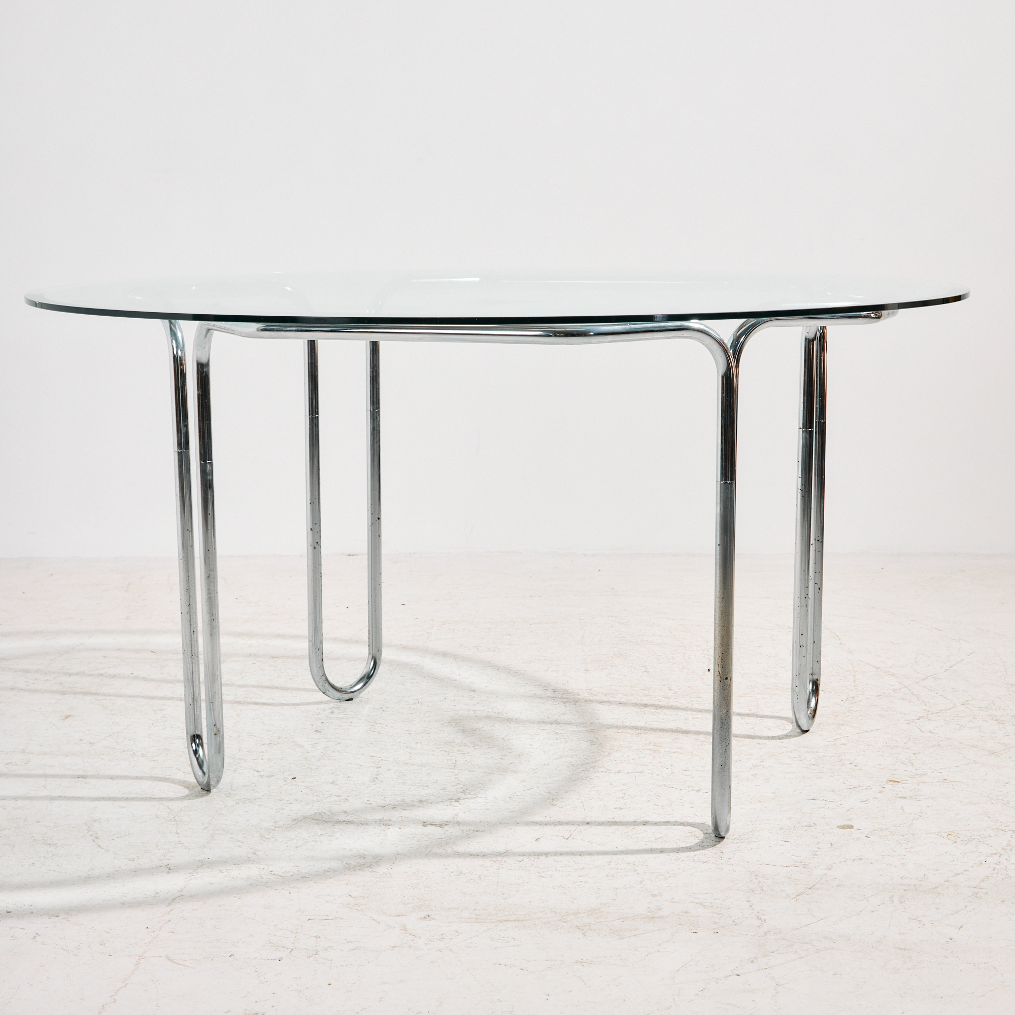 Italian chrome dining set, Set of 7 - Image 2