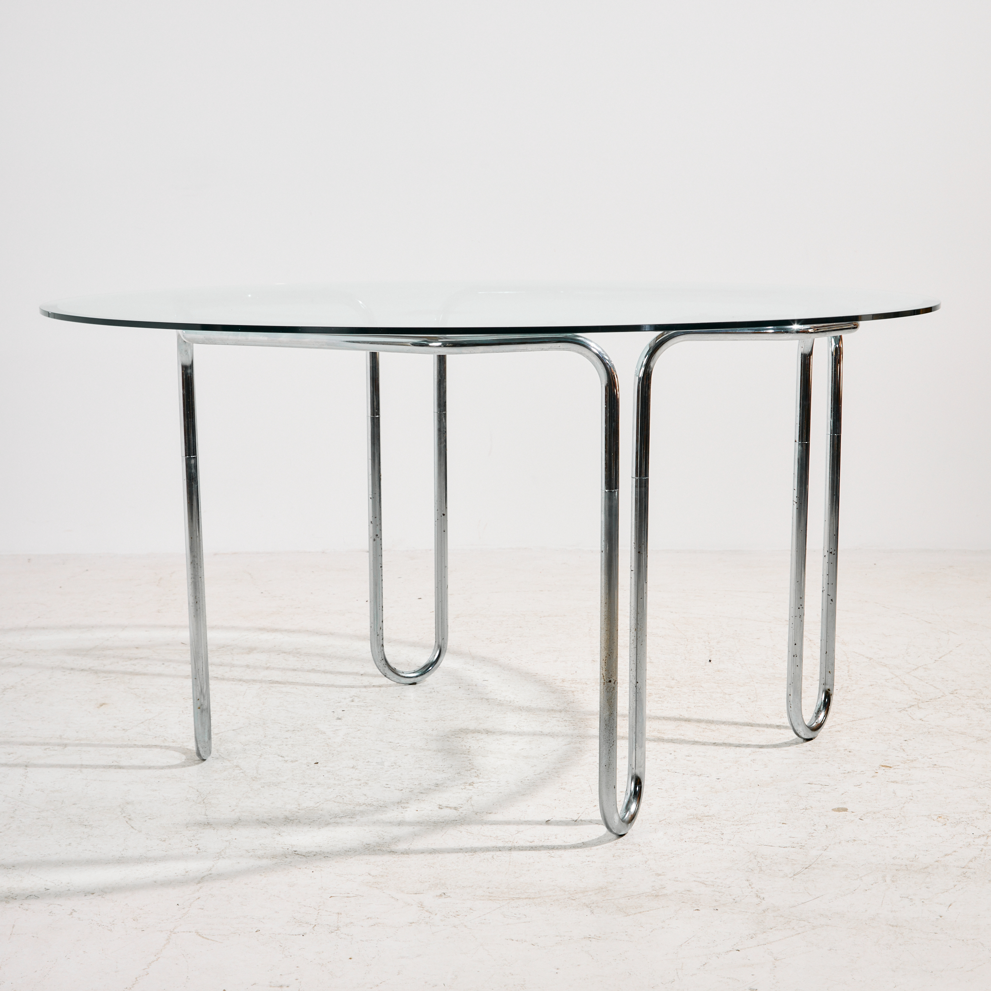 Italian chrome dining set, Set of 7 - Image 3