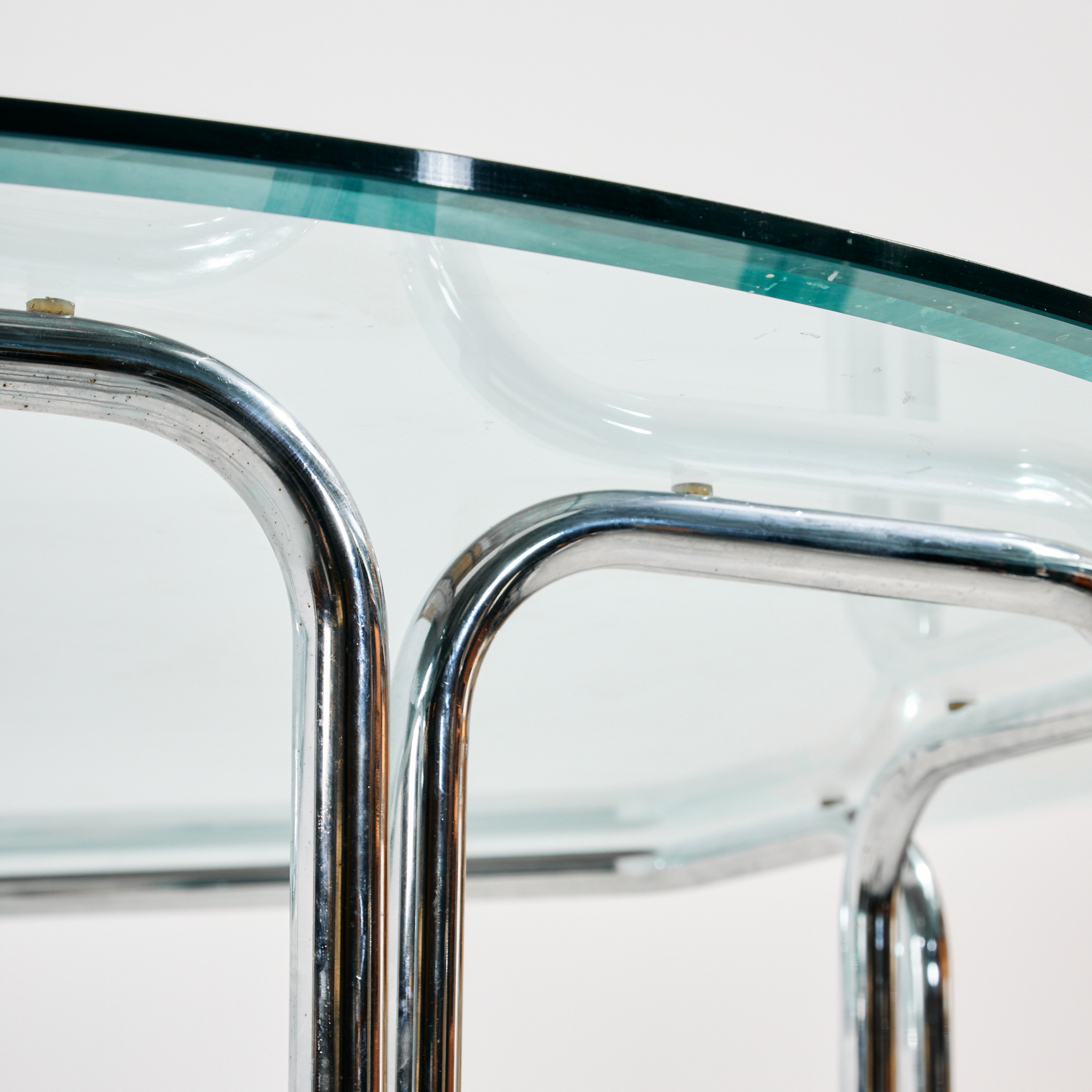 Italian chrome dining set, Set of 7 - Image 5