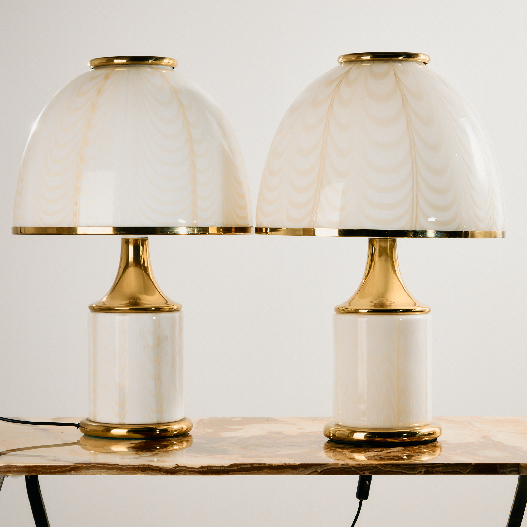 Mazzega table lamp by F. Fabbian, Set of 2