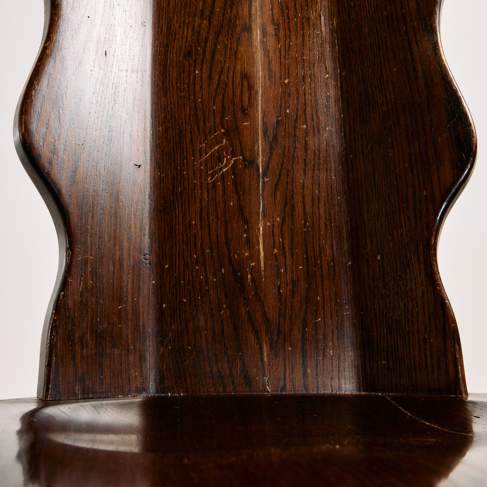 Brutalist oak dining set, set of 7 - Image 19