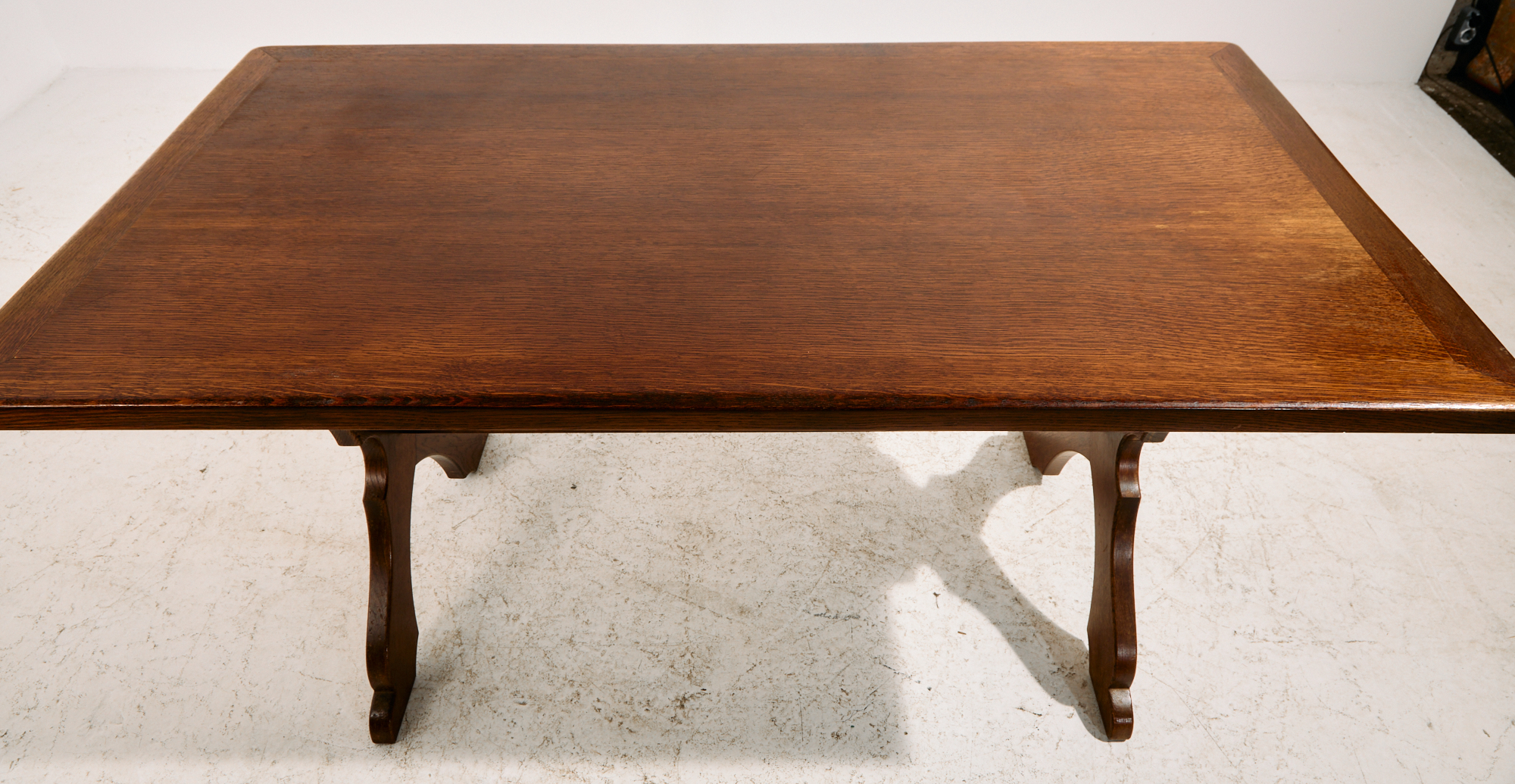Brutalist oak dining set, set of 7 - Image 10
