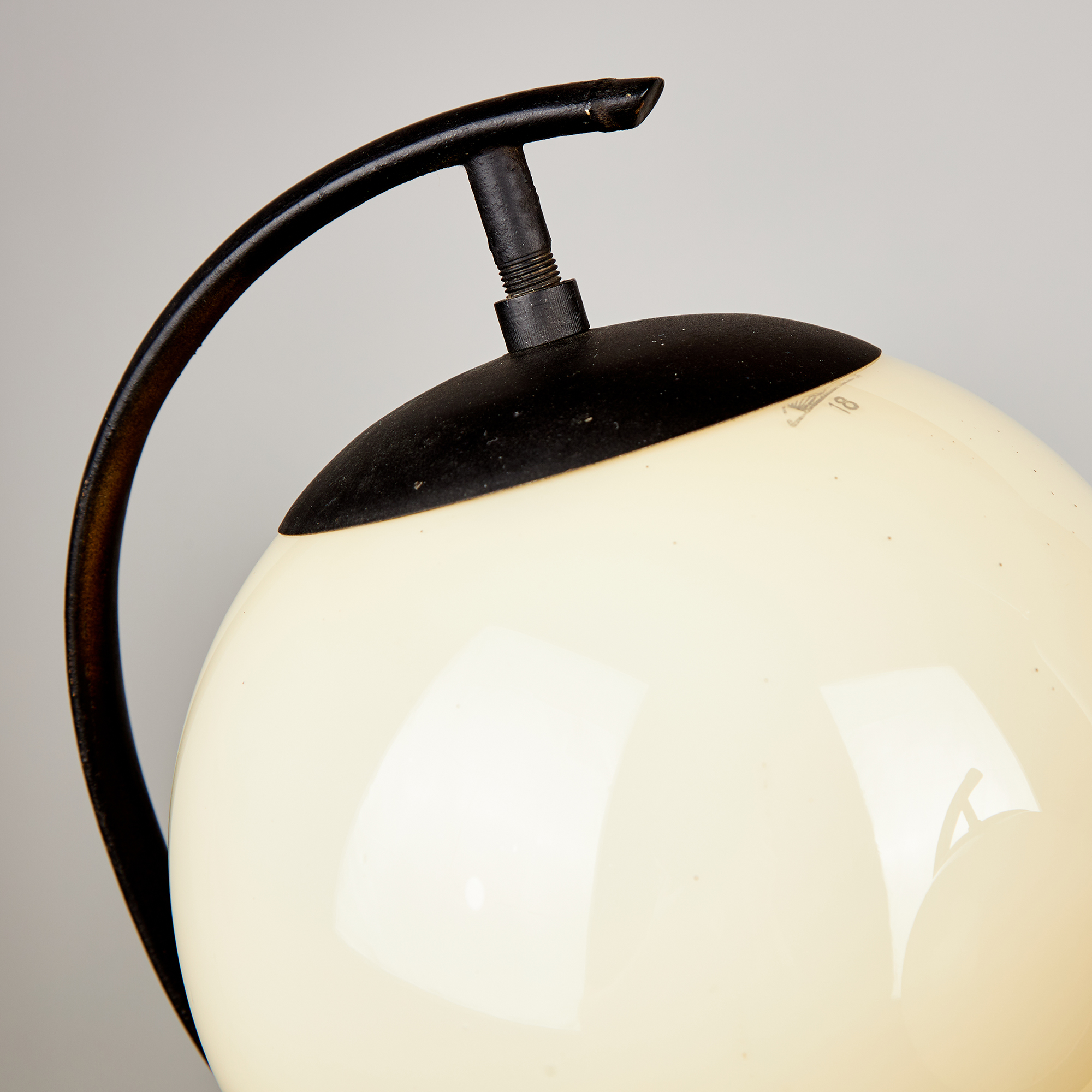 Metal and glass chandelier - Image 8