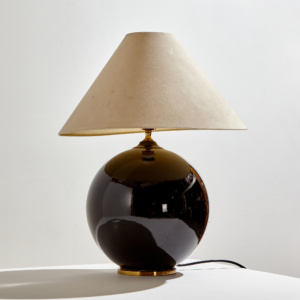 Glass table lamp