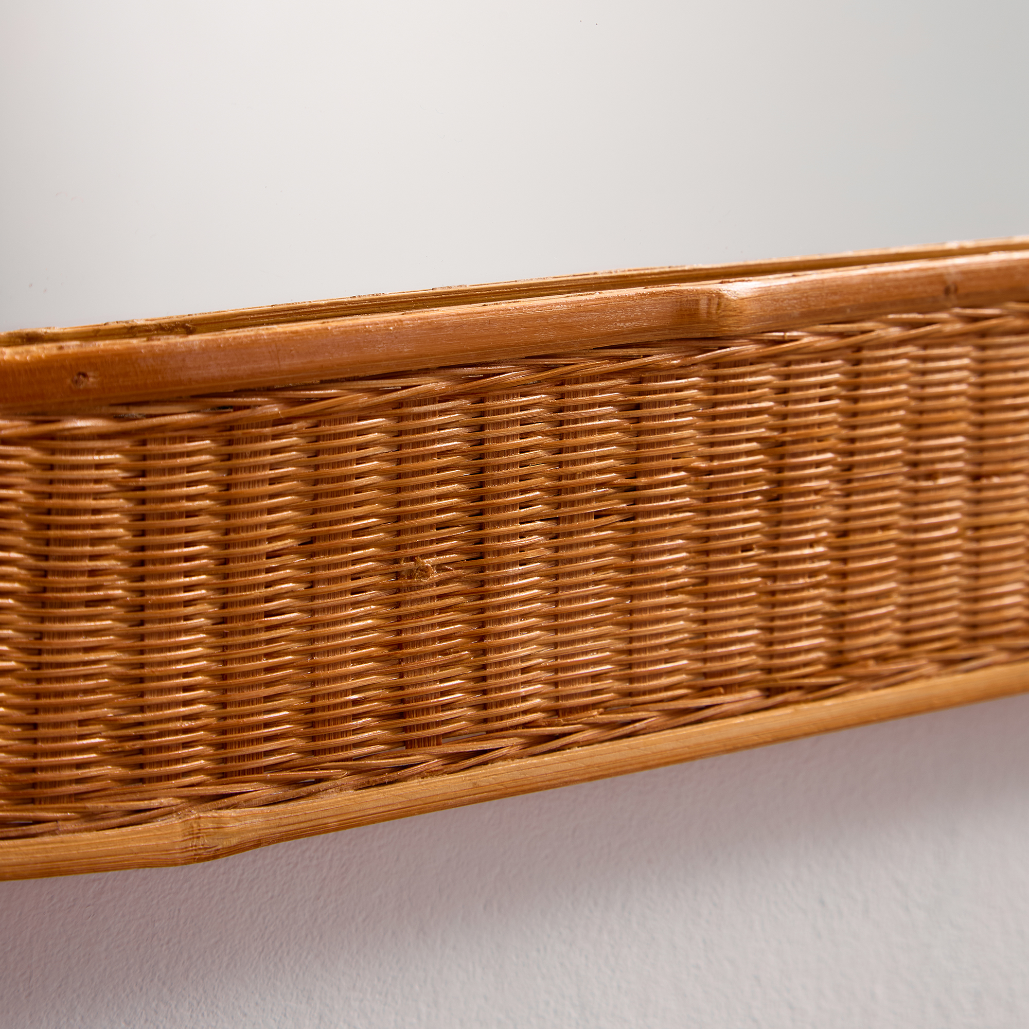 Kézi készítésű rattan tükör - Image 5