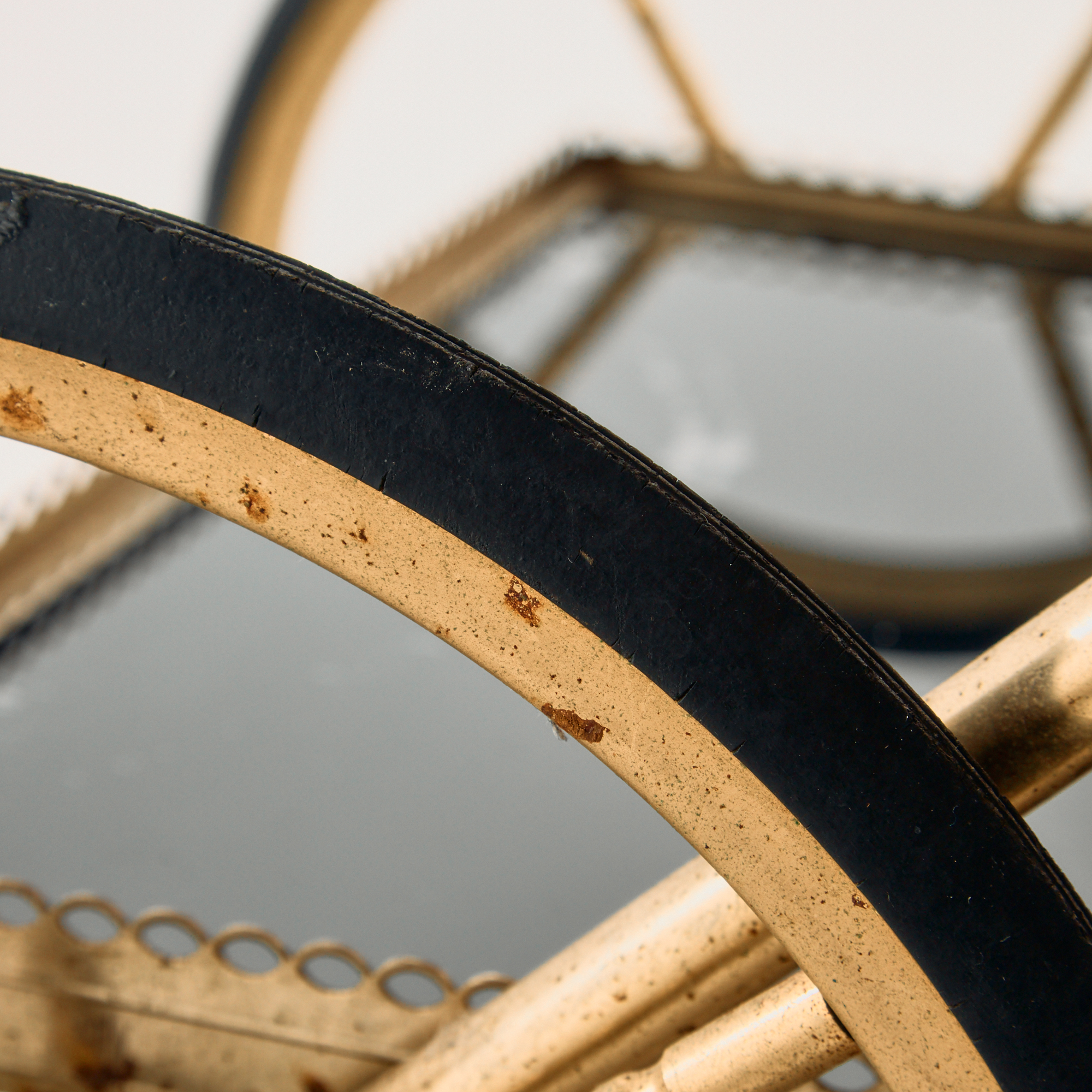 French Maison Jansen brass-framed trolley - Image 9