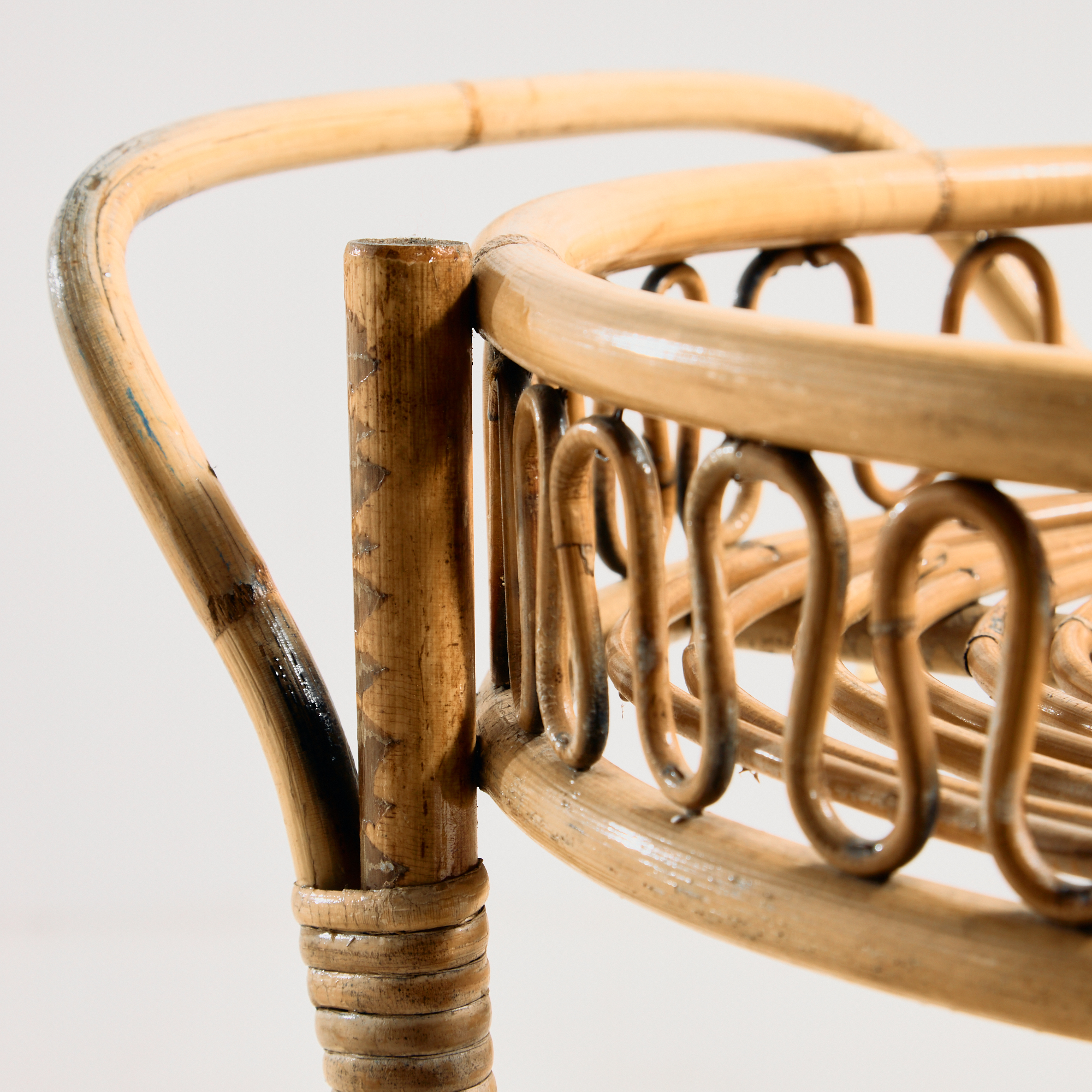Bambusz és rattan zsúrkocsi - Image 3