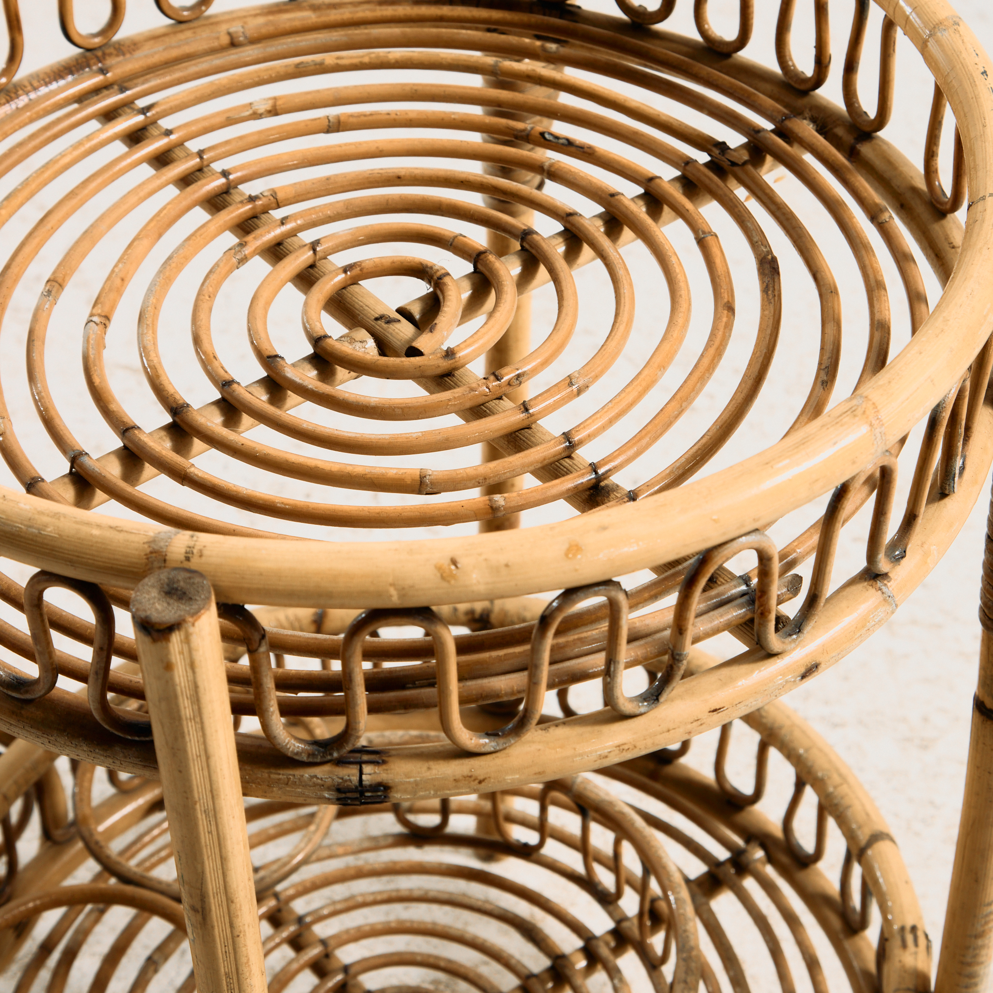 Bambusz és rattan zsúrkocsi - Image 7