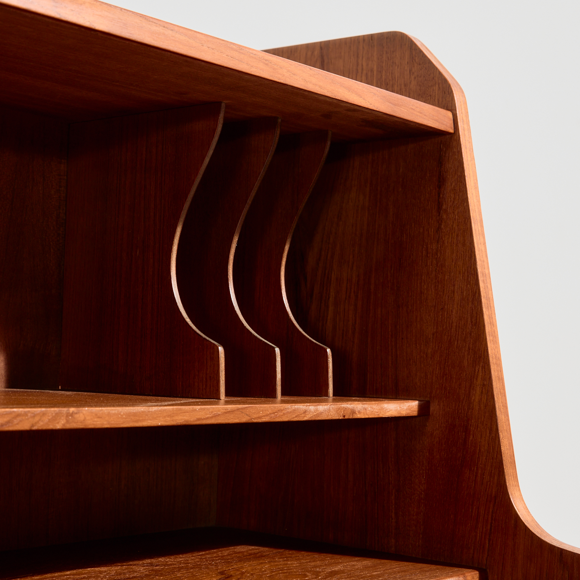Felújított teak írókomód - Image 17