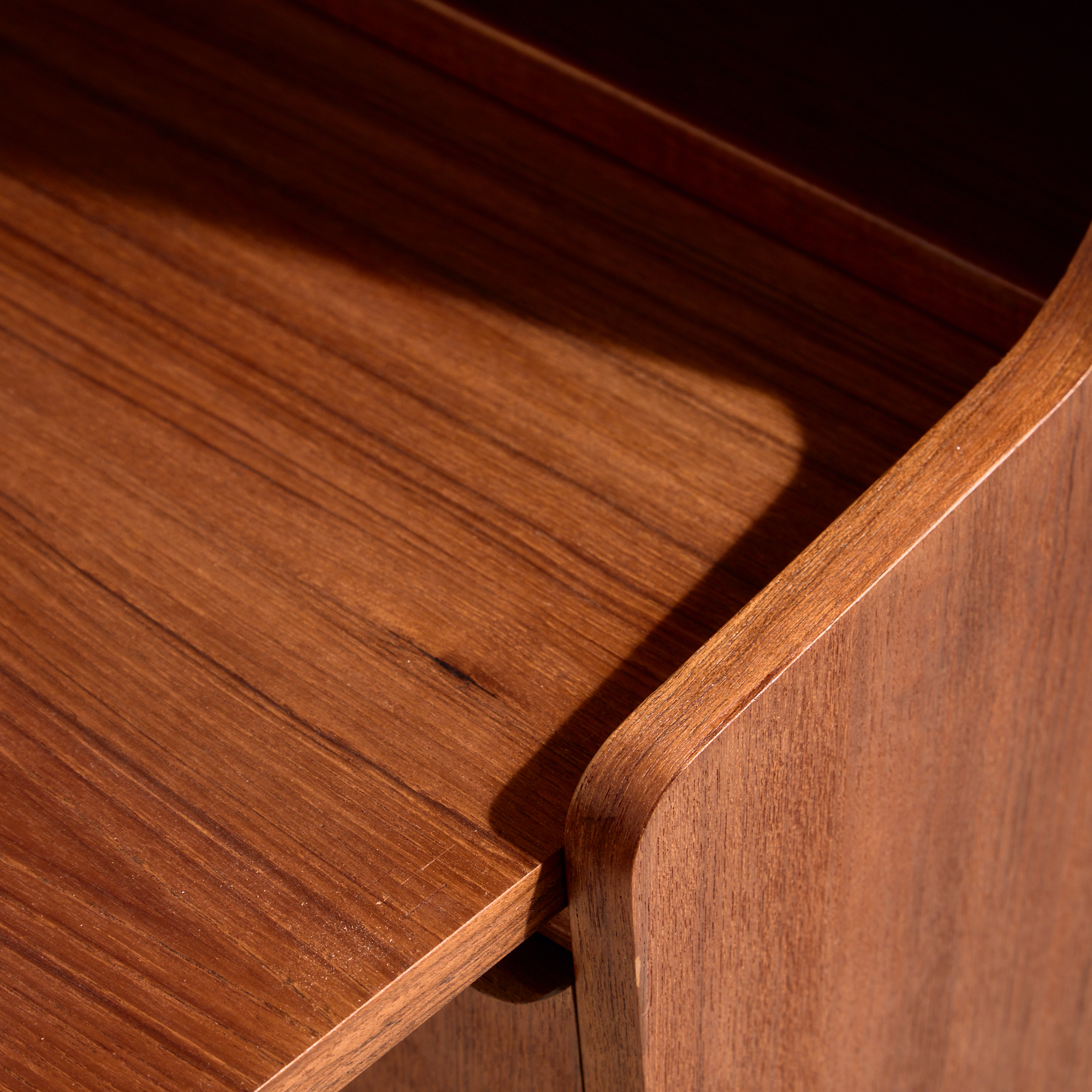 Felújított teak írókomód - Image 5