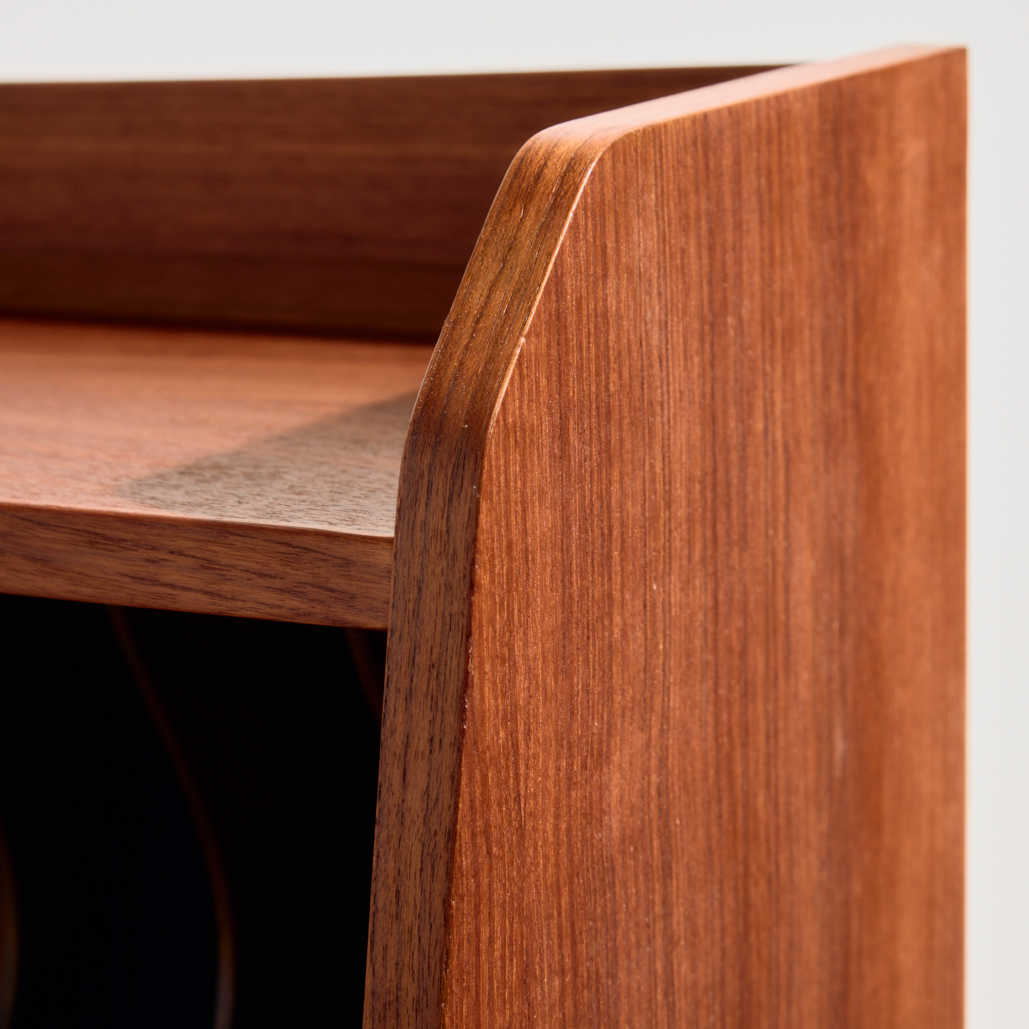 Felújított teak írókomód - Image 6