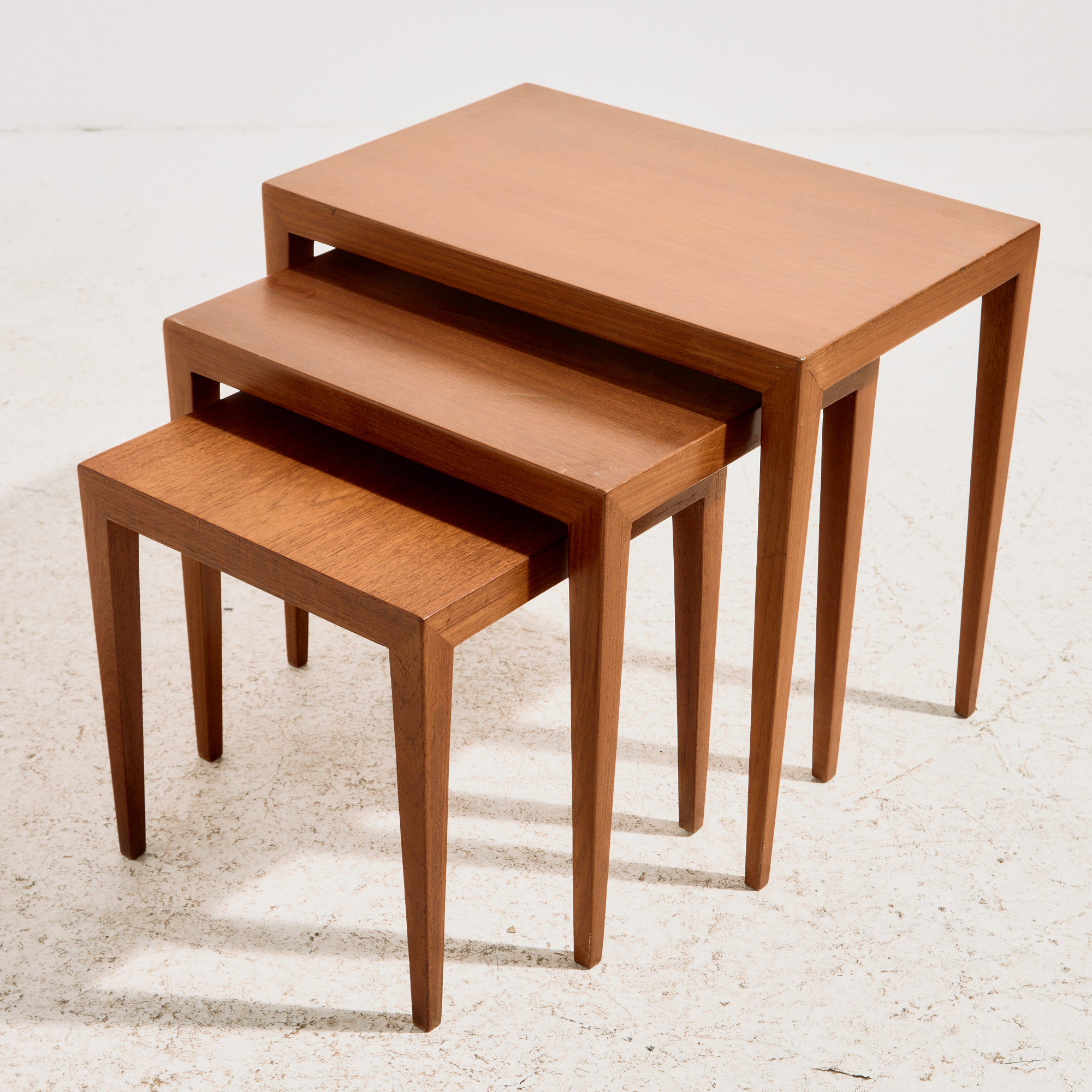 Severin Hansen Model 163 teak lerakóasztal, 3 darabos szett - Image 3