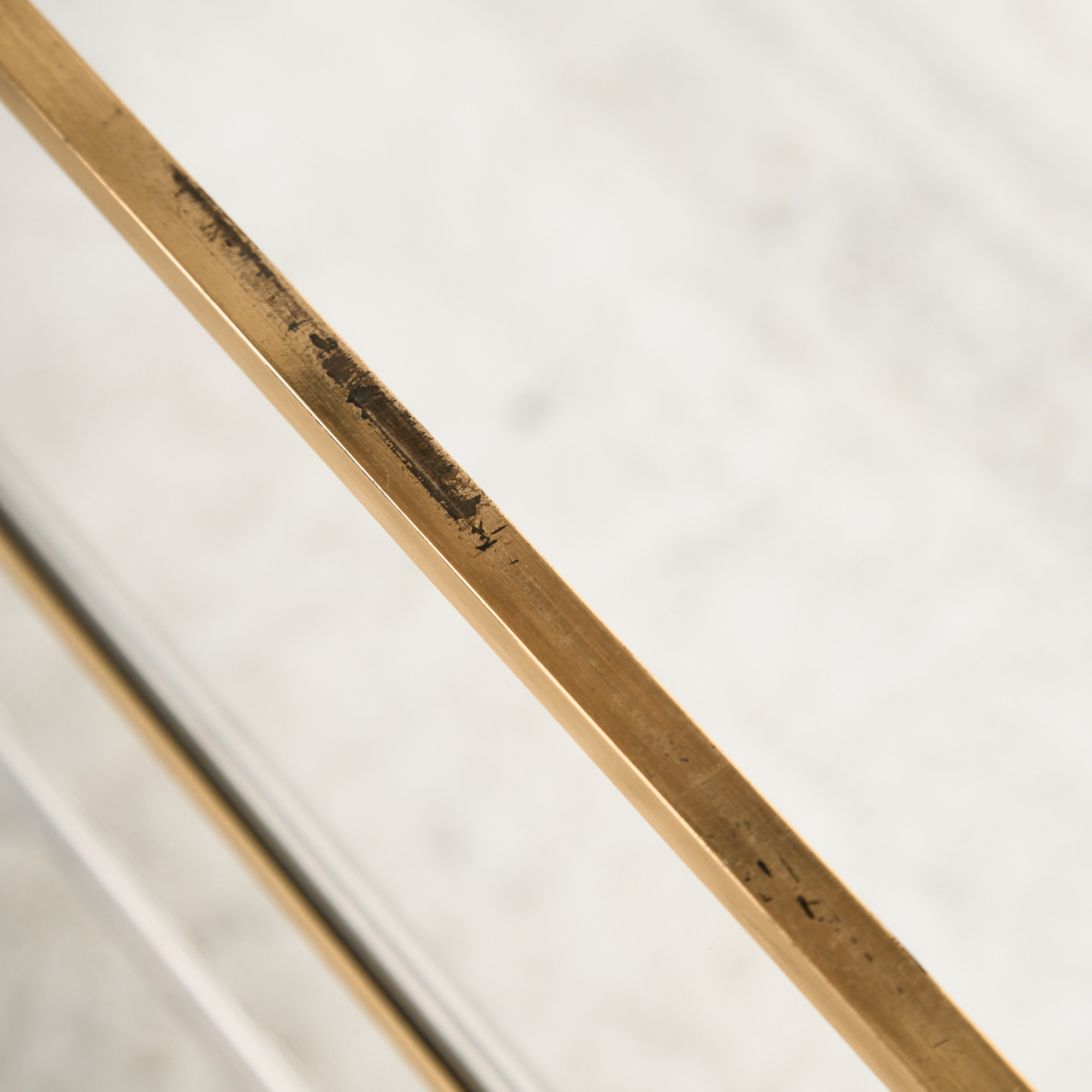Brass and plexiglass console table by Fabian - Image 13